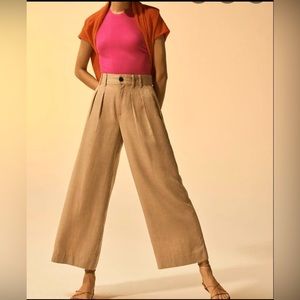 NWT Banana Republic high rise wide leg pants
